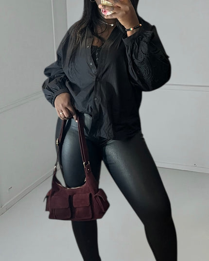 IRIS Pants - Faux Leather Rock Chic