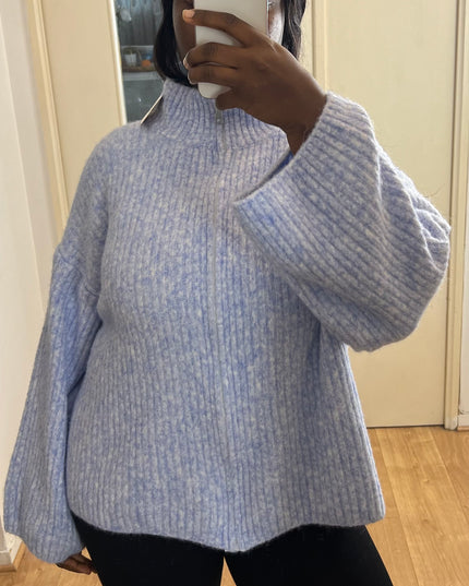 GILET ALMA – MAILLE DOUCE ZIPPÉE