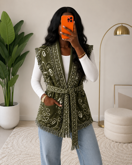 Gilet sans manches Alba – Motif Bandana