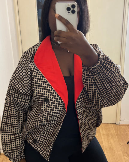 VESTE LEONIE - CARREAUX TENDANCE