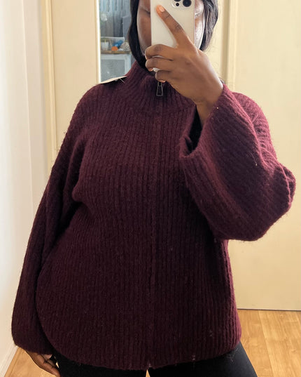 GILET ALMA – MAILLE DOUCE ZIPPÉE