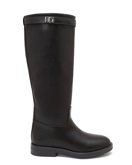 BOTTES CAVALIÈRES AMBRE – EFFET CUIR