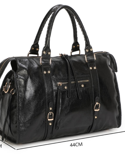 SAC GABRIELLA - CUIR BRILLANT SYNTHÉTIQUE