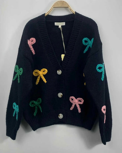 Cardigan Oriane - Détail Noeud Romantique