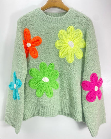 DAISY Sweater - Spring Daisy Pattern