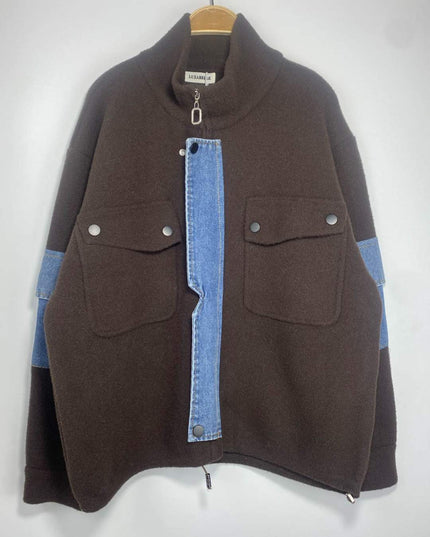 VESTE LIORA - MAILLE & DENIM