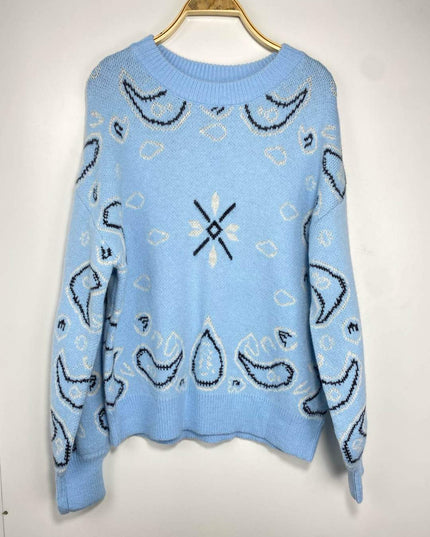 PULL NAYA - MOTIF BANDANA MAILLE CHAUDE