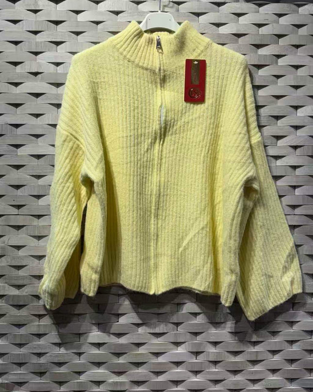 GILET ALMA – MAILLE DOUCE ZIPPÉE