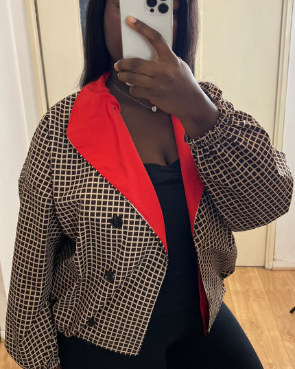 VESTE LEONIE - CARREAUX TENDANCE