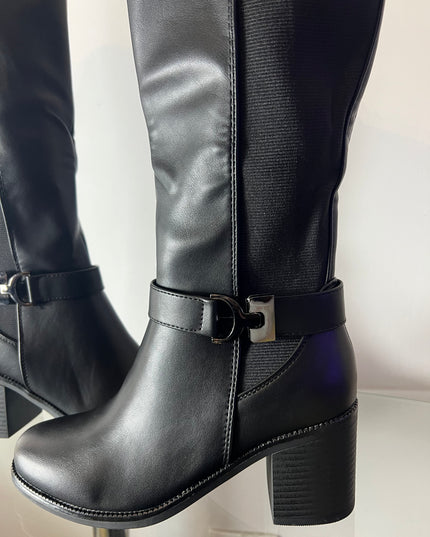 BOTTES CÉLINE - EFFET CUIR
