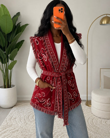 Gilet sans manches Alba – Motif Bandana