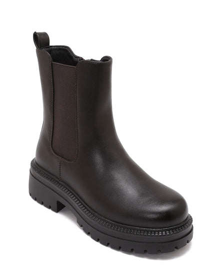 BOTTINES CHELSEA – EFFET CUIR