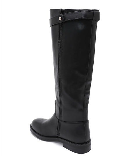 BOTTES CAVALIÈRES AMBRE – EFFET CUIR