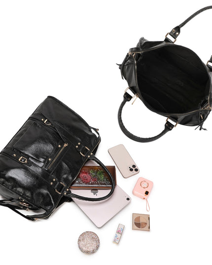 SAC GABRIELLA - CUIR BRILLANT SYNTHÉTIQUE