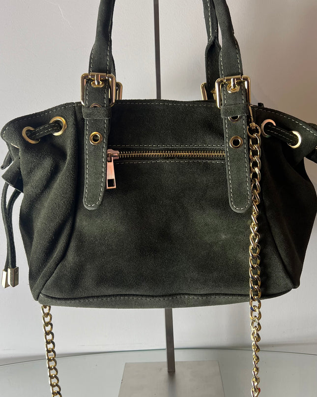 VALENTINA Mini Khaki Bag