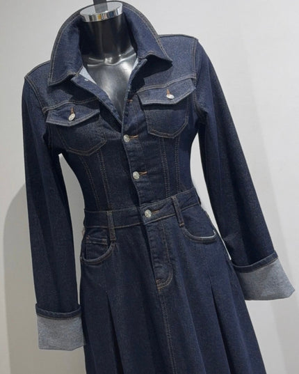 Robe JADE - Longue en Jean Stretch