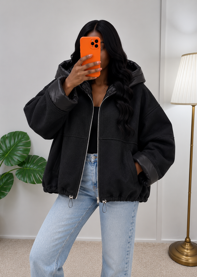 VESTE SORAYA – OVERSIZE À CAPUCHE