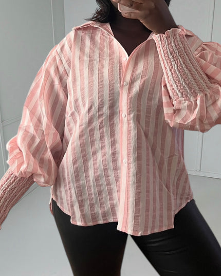 Elegant Puff Sleeve Blouse - Comfort & Style
