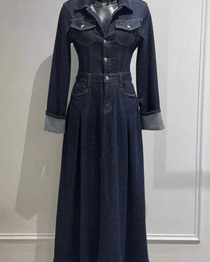 Robe JADE - Longue en Jean Stretch