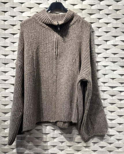 GILET ALMA – MAILLE DOUCE ZIPPÉE