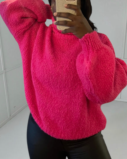 Pull CAMILLE - Col Roulé Élégant Confort