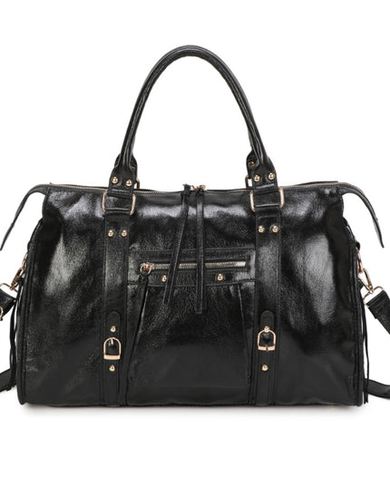 SAC GABRIELLA - CUIR BRILLANT SYNTHÉTIQUE