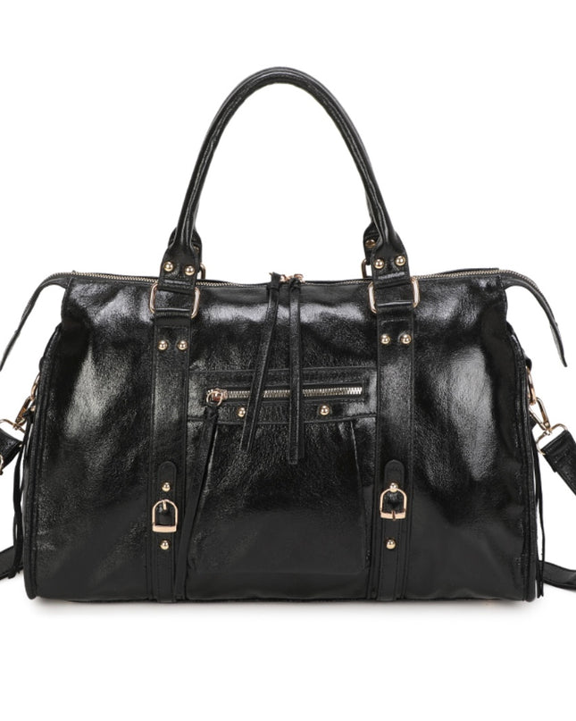 SAC GABRIELLA - CUIR BRILLANT SYNTHÉTIQUE