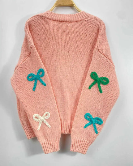 NOÉMIE Sweater - Romantic Bow Detail