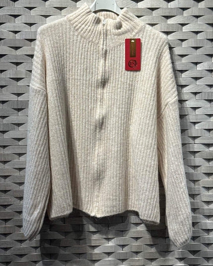 GILET ALMA – MAILLE DOUCE ZIPPÉE
