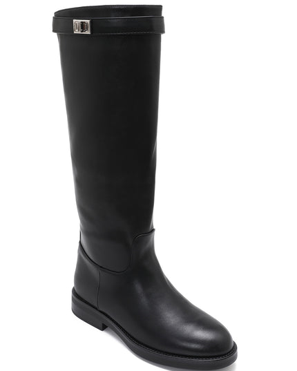 BOTTES CAVALIÈRES AMBRE – EFFET CUIR