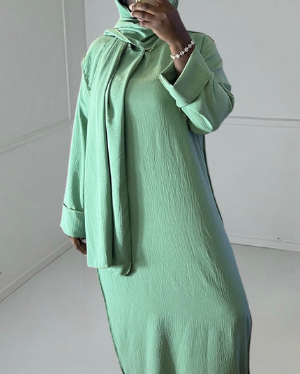 AMIRA Abaya - Golden Ramadan Elegance