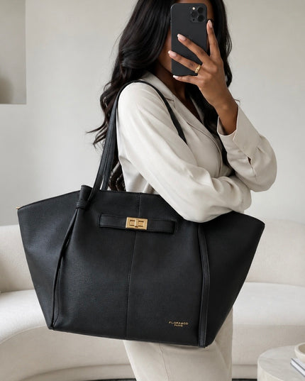 SAC MANÉLY - CUIR GRAINÉ SYNTHÉTIQUE