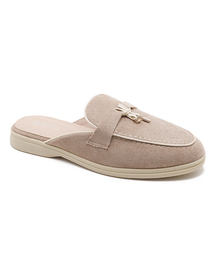 Mule Loafer - CAMILLE Pompon Doré