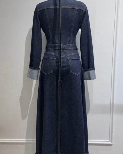 Robe JADE - Longue en Jean Stretch