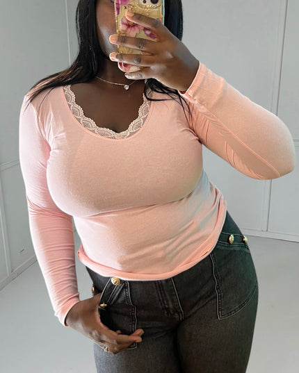 NIKA Top - Romantic Delicate Lace Cotton