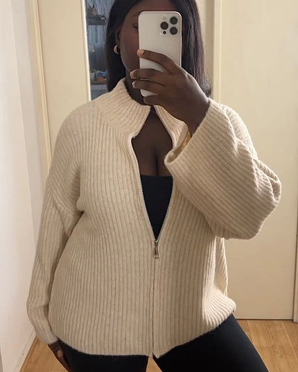 GILET ALMA – MAILLE DOUCE ZIPPÉE