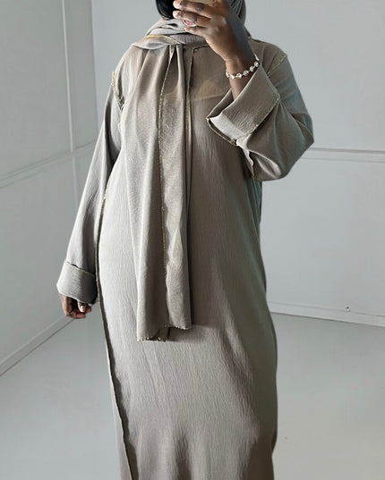 AMIRA Abaya - Golden Ramadan Elegance