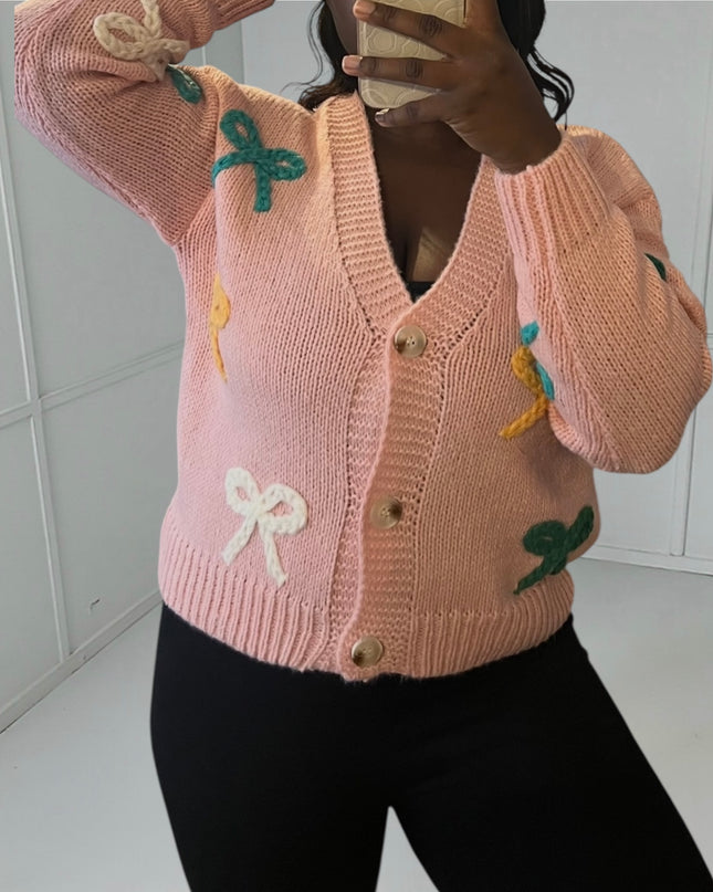 Oriane Cardigan - Romantic Bow Detail
