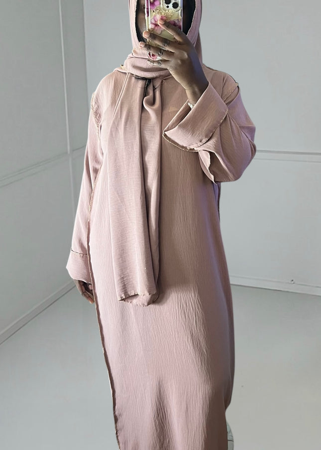 Abaya AMIRA - Élégance Dorée Ramadan