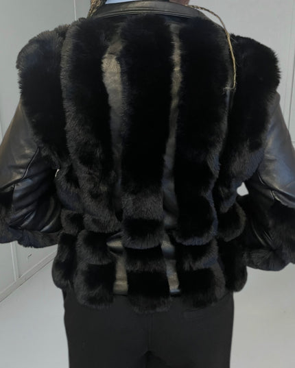 Veste CÉLESTE - Fourrure Luxueuse Glamour