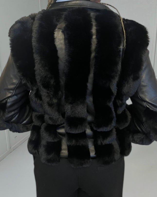 Veste CÉLESTE - Fourrure Luxueuse Glamour