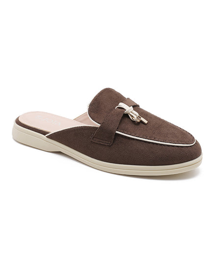 Mule Loafer - CAMILLE Pompon Doré