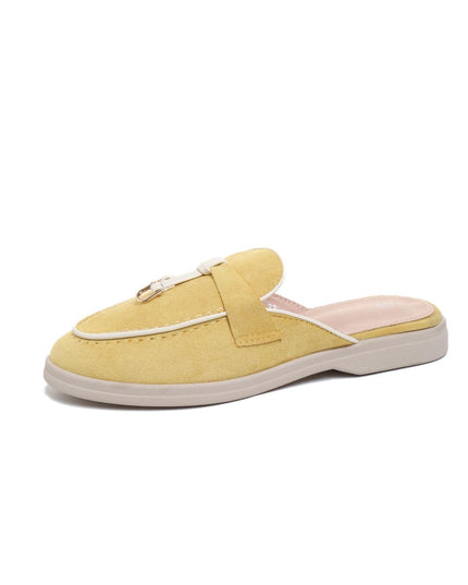 Mule Loafer - CAMILLE Pompon Doré